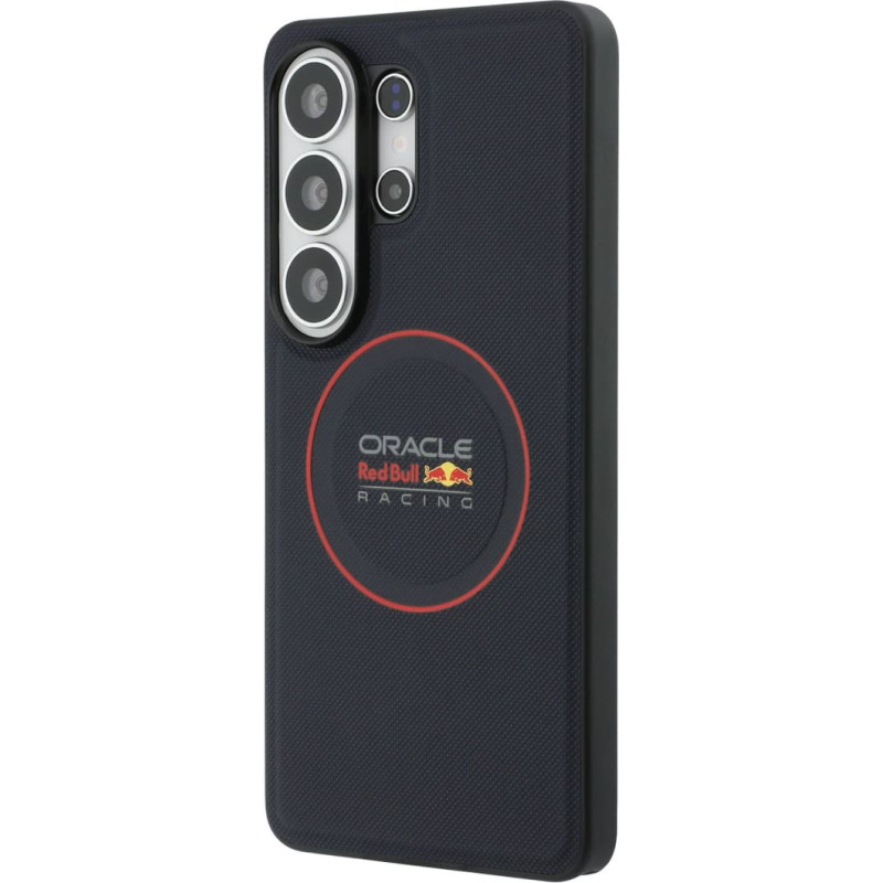 Red Bull PU Leather Meshed Red Ring Magnetic Case for Samsung Galaxy S26 Ultra Navy