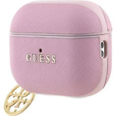 Guess Saffiano 4G Charm Case for AirPods Pro 2 Pink