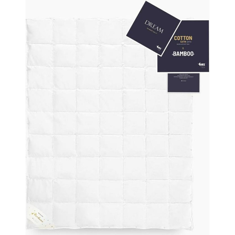 Dūnu sega 90% 200x220 Dream 4 sezonas 570g + 930g balta