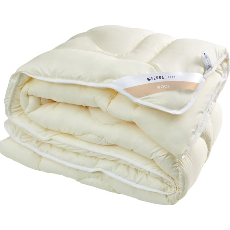 Vilnas sega 200x220 Merino vilnas ekrū 100% dabīga aitas vilna