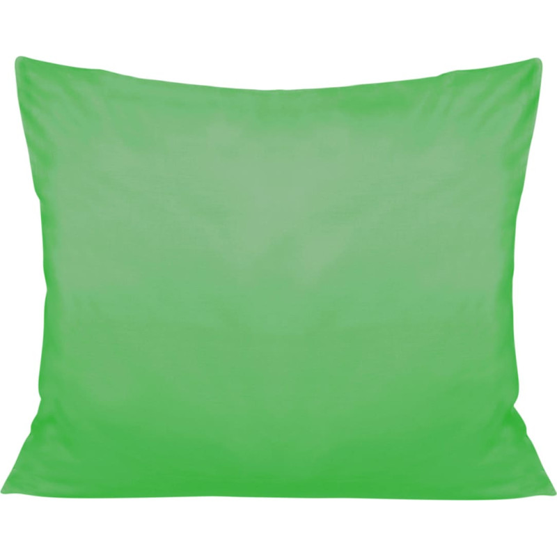 Satīna spilvendrāna 70x80 zaļa 014 vienkrāsaina