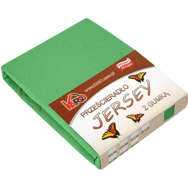 Džersija loksne 120x200 zirņu zaļa 015 bieza 150g/m2