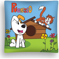 Bērnu spilvendrāna 40x40 3D Reksio 01 Dog Cat 2509