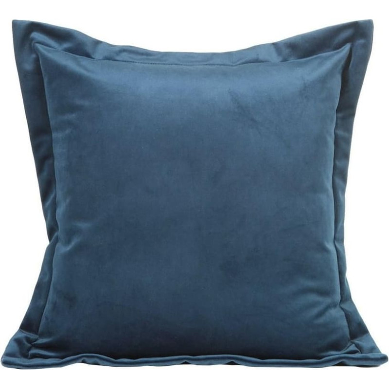 Dekoratīvā spilvendrāna 45x45 Villa tumši zils velūrs