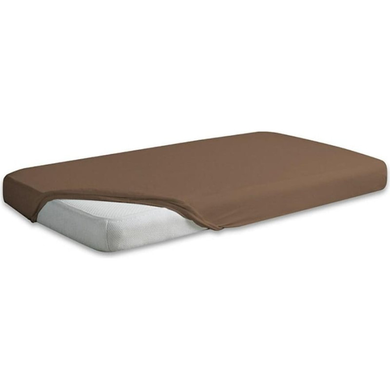 Satīna palags 150/160x190/200 brūns 18