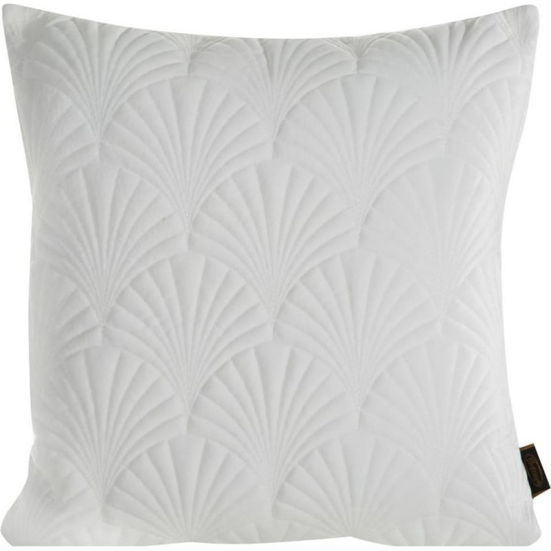 Dekoratīvā spilvendrāna 45x45 Ria 2 balts velūrs