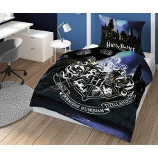 Kokvilnas gultasveļa 140x200 Harry Potter Navy blue 7272 jaun