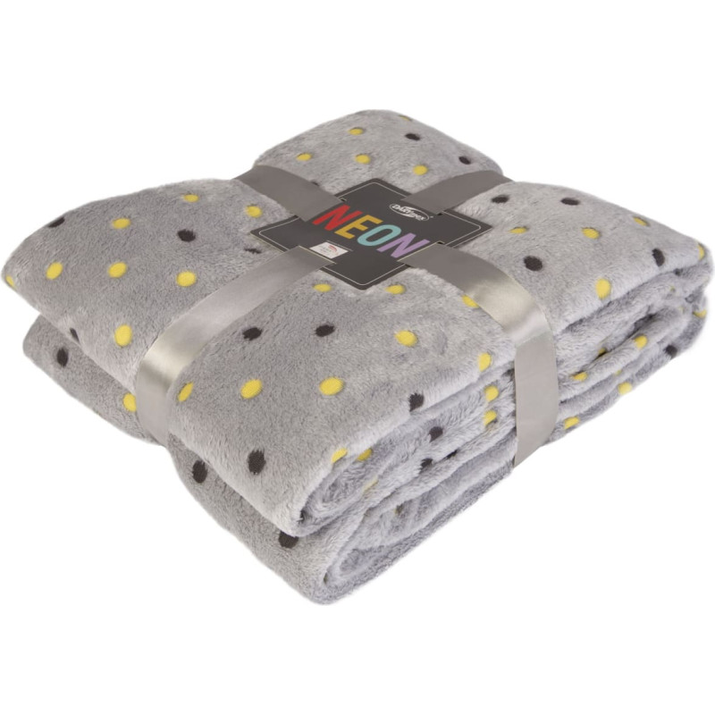 Mikrošķiedras sega 150x200 pelēki punktiņi Neon 240g/m2