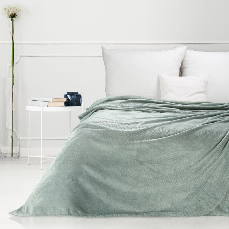 Sega gultas pārklājs mikrošķiedras 200x220 piparmētru skujiņas Cindy 5 dekoratīvs