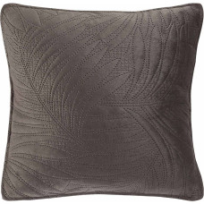 Dekoratīvā spilvendrāna 40x40 Bella grafīta velūra lapas abpusējas