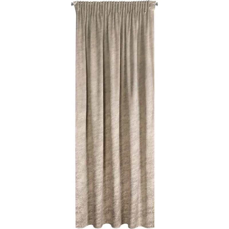 Riva aizkars uz lentes 140x270 cm tumši bēšs
