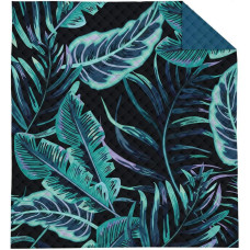 Dekoratīvais gultas pārklājs 220x240 Tumšas piparmētru lapas K 105 Holande 14