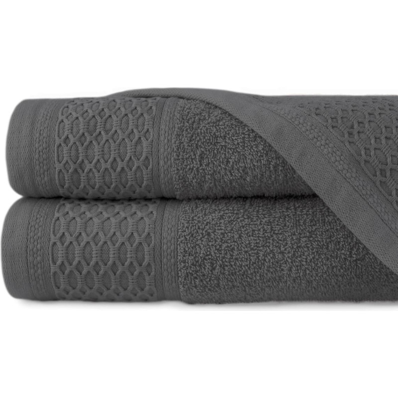 Dvielis Solano 70x140 pelēks tumšs frotē 100% kokvilna