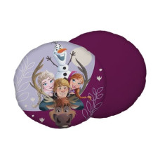Dekoratīvais spilvens 40 cm Frozen Family 03 purpura flīsa formas rotaļlieta