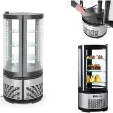 Arktic Apaļš saldumu ledusskapis ar 3 plauktiem LED 100L