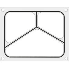 Hendi Formas matrica metināšanas iekārtai MANUPACK 190 trīs sekciju paplātei 227x178 mm - 805725