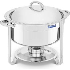 Royal Catering Apaļā galda ēdiena sildītājs pastai ar vāku 7,6 l