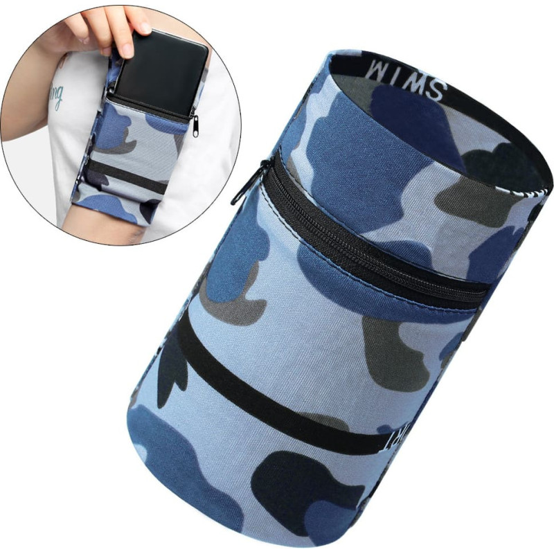 Hurtel Rokas aproce skrie&scaron;anas vingrinājumiem fitnesa aproce camo zila