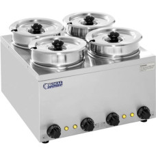 Royal Catering Bain marie elektriskais zupas sildītājs 600W 230V 4 x 3,8L