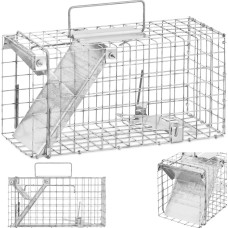 Wiesenfield Dzīvs slazds caunām žurkām lapsām 35 x 17 x 20 cm acs 25 x 25 mm