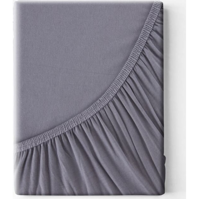 Džersija palags 3 ar elastīgo joslu 90x200 tērauds augstajam matracim 25 cm 140 g/m2