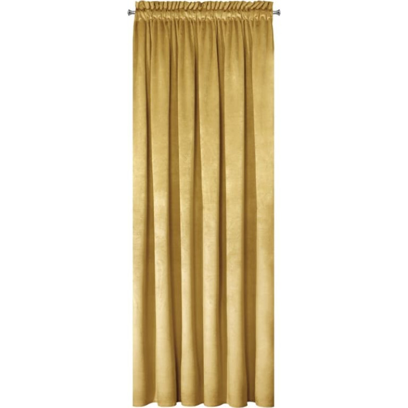 Aizkars 140x300 sinepju samts, gatavs uz Pierre Cardin lentes 1