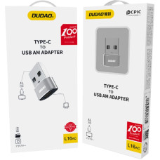 Dudao USB-C uz parasto USB adapteri, melns
