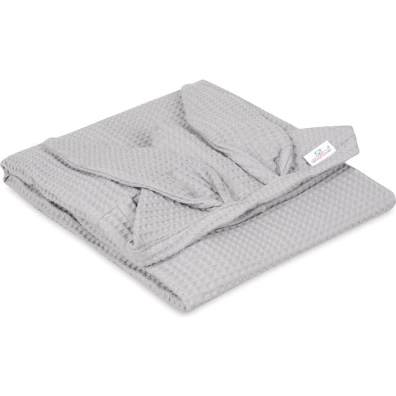 Vannas dvielis 70x140 Zaķa truša grafīta vafeļu dvielis ar kapuci