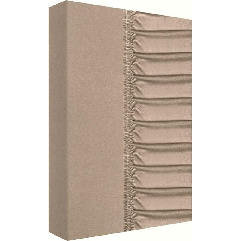 Džersija palags ar gumiju 90x200 latte 160g/m2