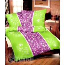 Satīna gultasveļa 140x200 Enchanted Plum Gold Line