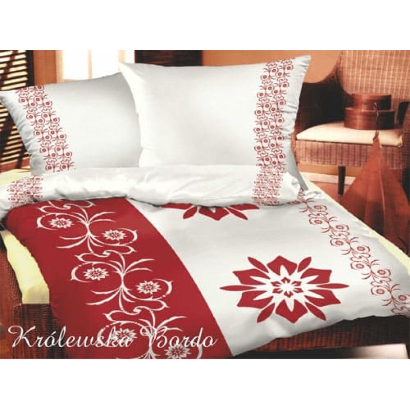 Satīna gultasveļa 140x200 Royal burgundy Gold Line