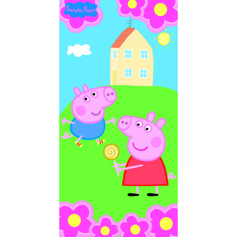 Peppa Pig dvielis 75x150 GEORGE DOMEK 0269