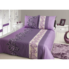 Satīna gultas veļa 200x220 Nina violeta 1 Premium