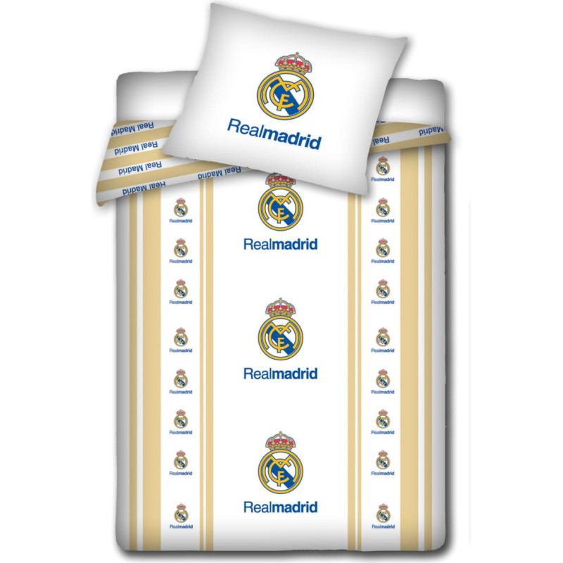 Real Madrid gultas veļa 160x200 Golden Stripes 7242 — akcija SUPERZEMA CENA