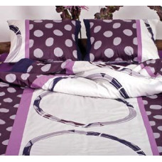 Satīna gultasveļa 200x220 raksts 17820/4 violeta