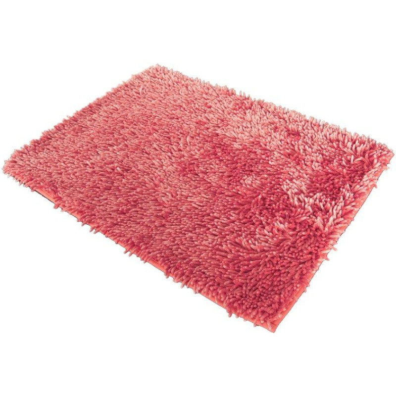 Vannas istabas paklājs 75x150 Pinkains rozā bārkstis