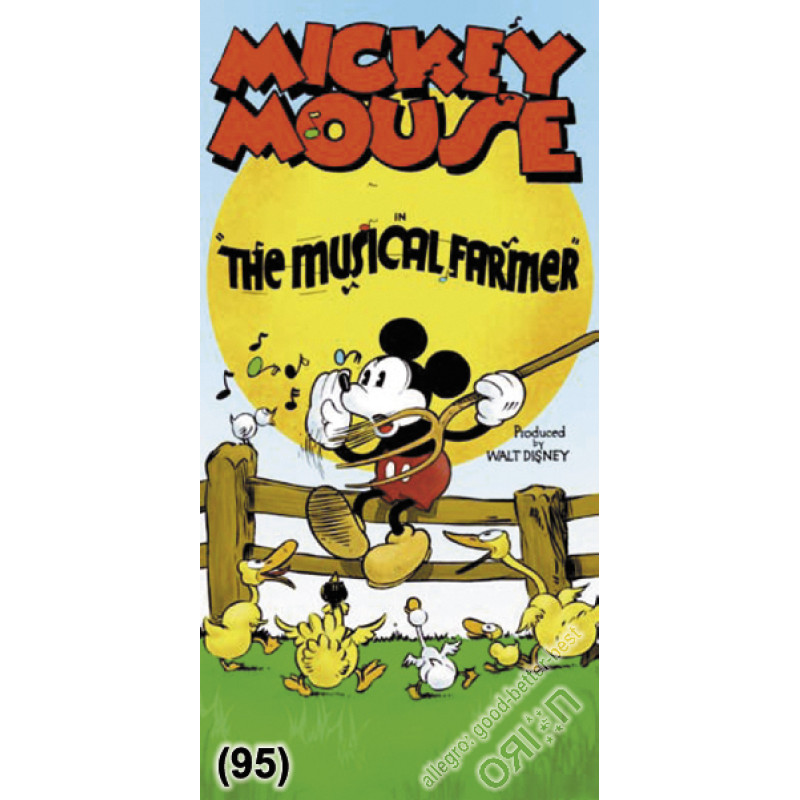 Mickey Mouse dvielis 76x152 F The Musical Farmer 8485