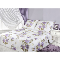 Satīna gultas veļa 200x220 Flora K+Purple