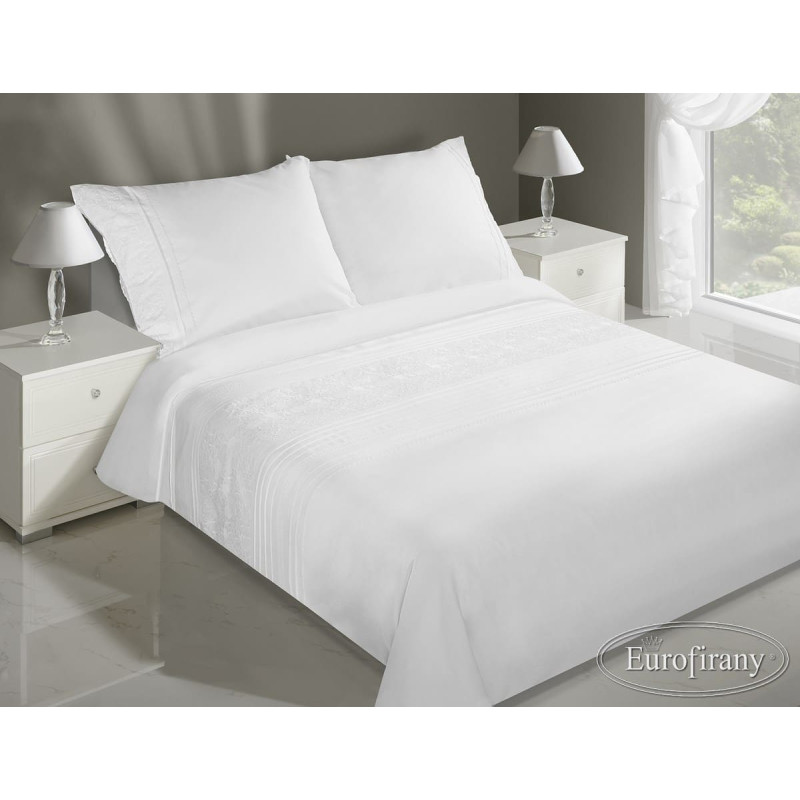 Gultasveļa ar mežģīnēm 160x200 Nancy white Bella