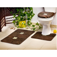 Vannas istabas paklājs 50x80 + 50x40 Borneo N52 Brown