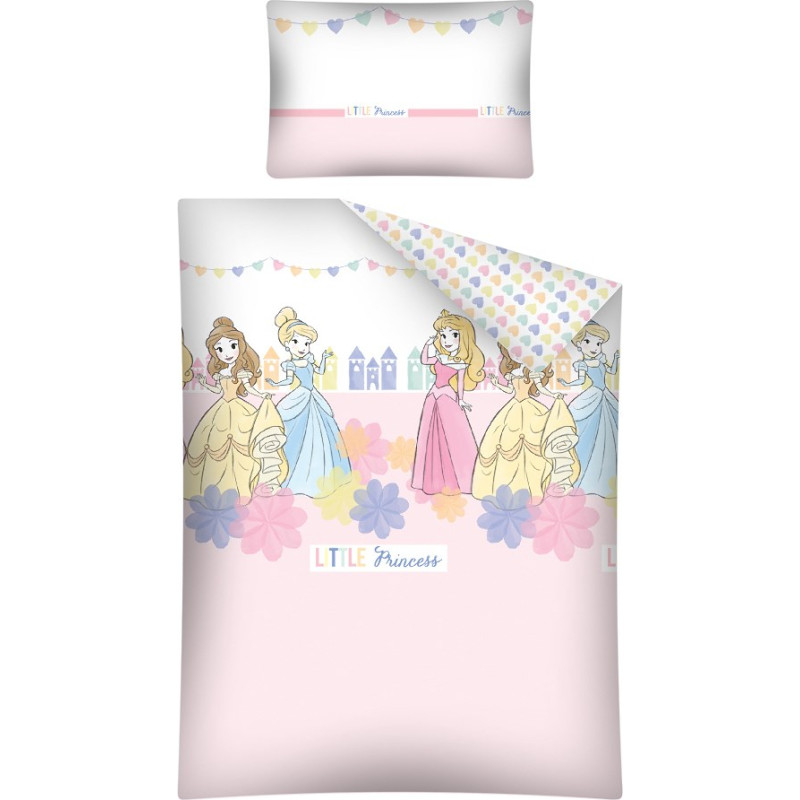 Kokvilnas gultas veļa 100x135 Princeses Princess PRI 10 9883