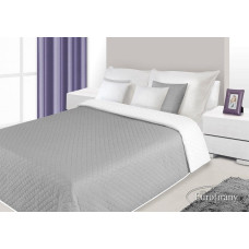 Dekoratīvais gultas pārklājs 70x150 Alex 14 balts un sudrabs