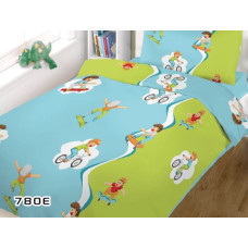 Kokvilnas gultasveļa 140x200 780E Skateboards Velosipēdu Dēlis