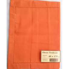 Tradicionāls galdauts 40x170 ar oranžu šuvi. Zemu cenu!!!