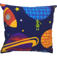 Kokvilnas spilvendrāna 50x60 1170E Space Planets, abpusēja