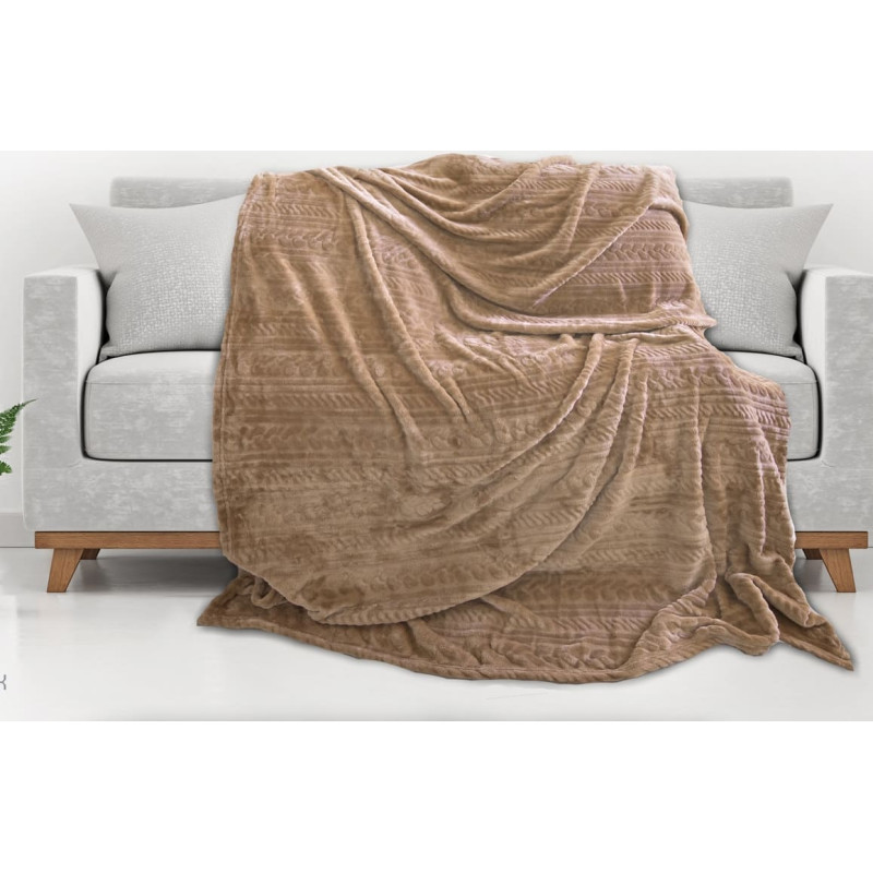 Mikrošķiedras sega 150x200 Premium Soft 7328 brūna