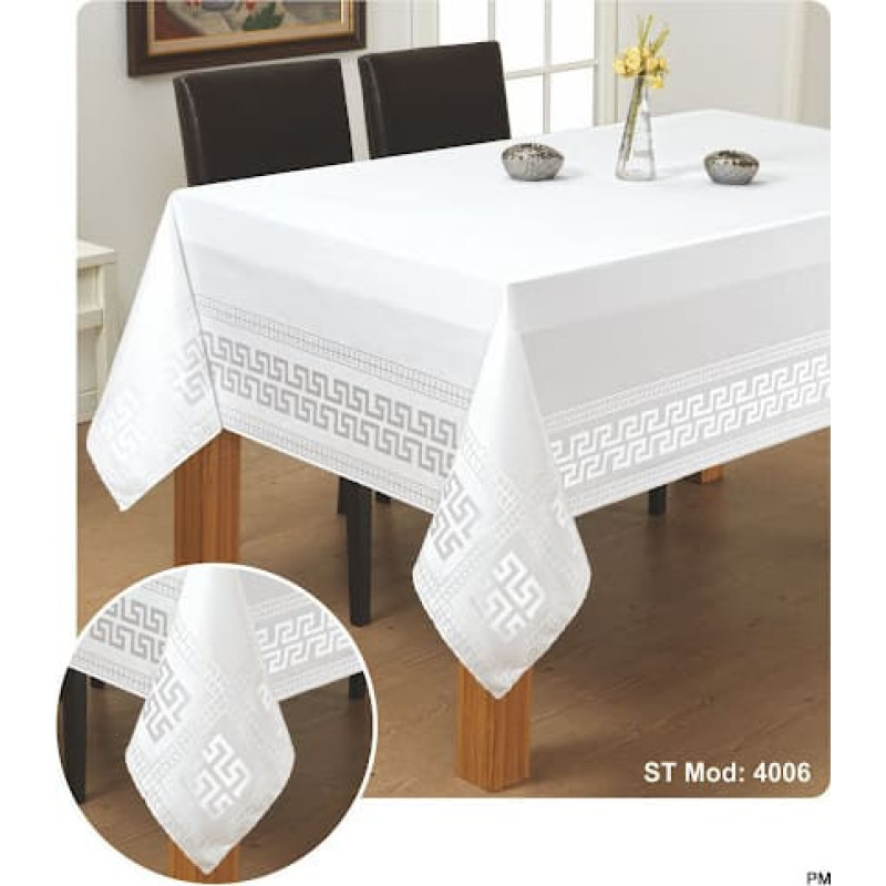 Traipu izturīgs galdauts 150x260 Versace 190 krēms zema cena