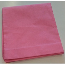 Vienkrāsaina kokvilnas spilvendrāna 40x40 rozā ar pogām