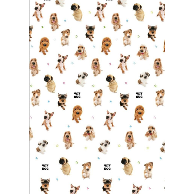 Kokvilnas palags 140x200 Dogs The Dog 01 Detexpol 0574
