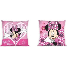 Bērnu spilvendrāna 40x40 3D Mini Minnie Mouse 019 rozā sirds 9702